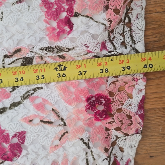 RABBIT RABBIT RABBIT DESIGNS WOMEN'S PLUS SIZE PINK & WHITE FLORAL DRESS SIZE 16 - Picture 13 of 16